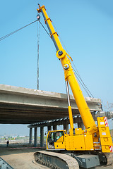 Image showing process of bridge construction