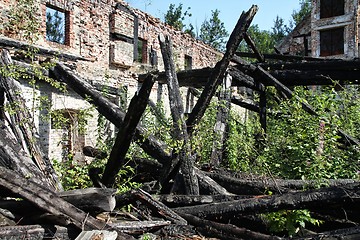 Image showing Building after fire