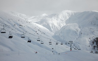 Image showing Skiing