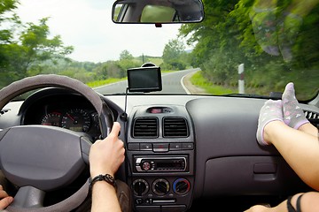 Image showing Driving