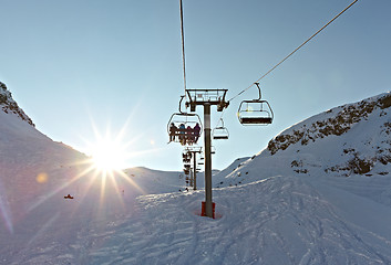 Image showing Ski lift