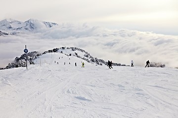 Image showing Skiing