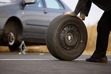 Image showing Tyre Change