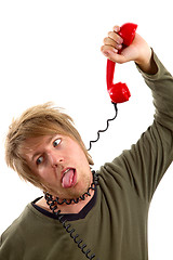 Image showing Phone hang