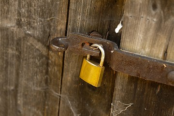 Image showing Locked gate