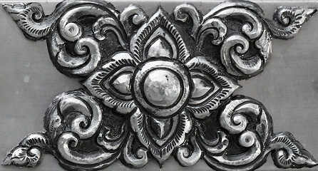 Image showing simple ornament, minted in silver