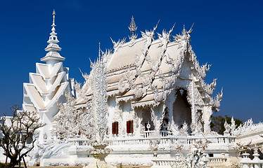 Image showing Main chapel of the famous Wat Rong Khun (White temple) in Thaila