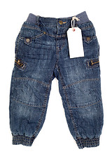 Image showing Children's fashion jeans with label