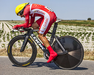 Image showing The Cyclist Christophe Le Mevel 