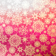 Image showing Christmas pattern snowflake background. EPS 10