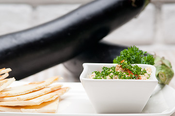 Image showing moutabal baba ghanoush eggplant dip