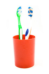 Image showing toothbrushes