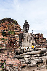 Image showing Ancient buddha statue in Thailand