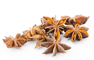 Image showing Star anise isolated on white