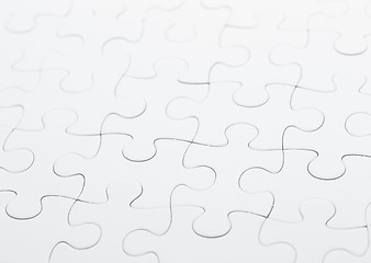 Image showing Complete white puzzle