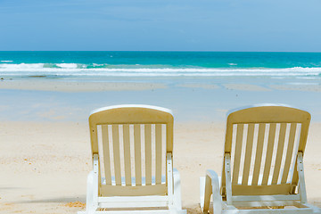 Image showing Beautiful beach in summer time