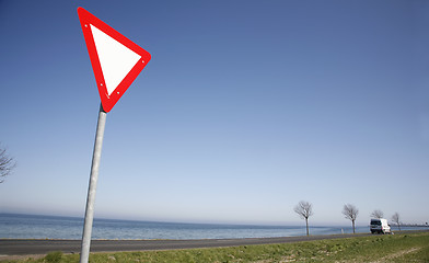 Image showing Highway along the coast