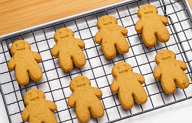 Image showing Baked gingerbread cookies