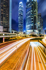 Image showing Hong Kong city at night