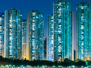 Image showing Residential district in Hong Kong