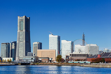 Image showing Yokohama skyline in Japan