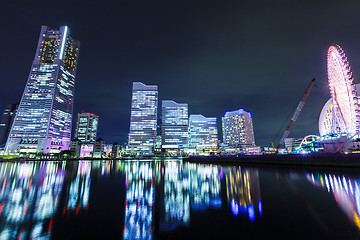 Image showing Yokohama city skyline in Japan