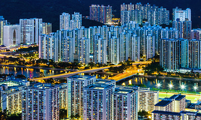 Image showing Residential district in Hong Kong