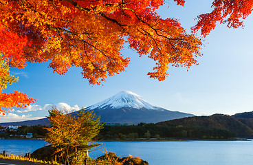 Image showing Mt. Fuji in autumn