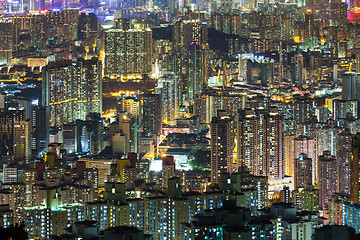 Image showing Hong Kong skyline at night