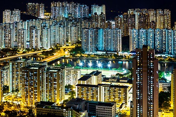 Image showing City in Hong Kong at night