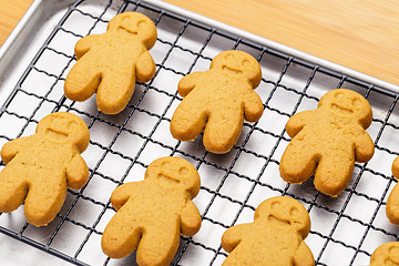 Image showing Homemade gingerbread cookies for xmas