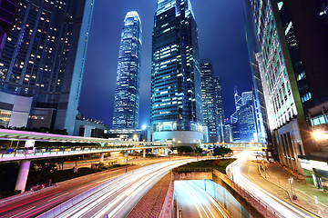 Image showing Hong Kong city at night