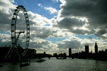 Image showing Silhouette of London