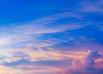 Image showing Sunset cloudscape