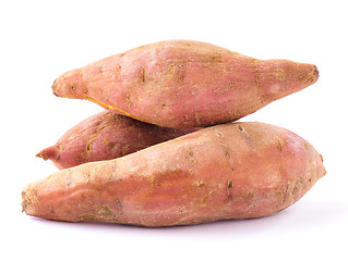 Image showing Organic sweet potatoes