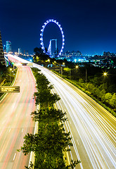 Image showing Singapore city at night