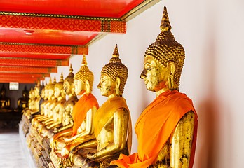 Image showing Golden buddha in temple