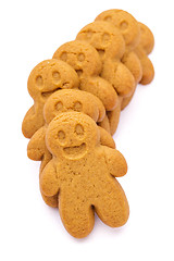 Image showing Pile of Gingerbread cookies