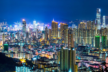 Image showing Hong Kong cityscape at night