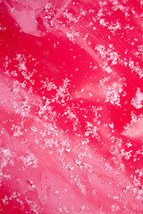 Image showing Snowflakes on Red