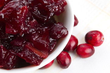 Image showing Cranberries jam