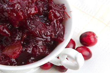 Image showing Cranberries jam