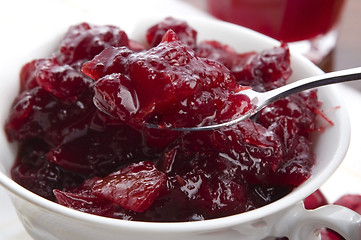 Image showing Cranberries jam