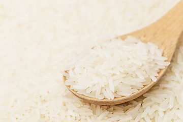 Image showing White rice on teaspoon