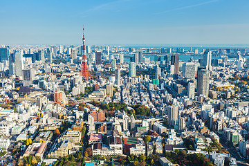 Image showing Tokyo skyline in Japan