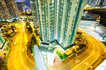 Image showing Building in Hong Kong at night