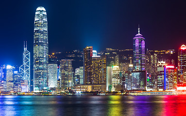 Image showing Hong Kong skyline at night