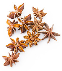 Image showing Star anise isolated on white