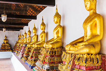 Image showing Golden buddha in temple