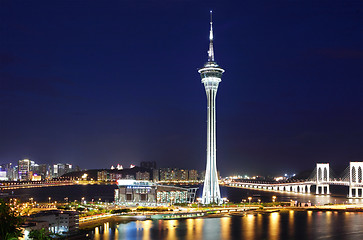 Image showing Macau city at night